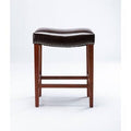 Blue Leather Barstool 2 Pcs Set O768