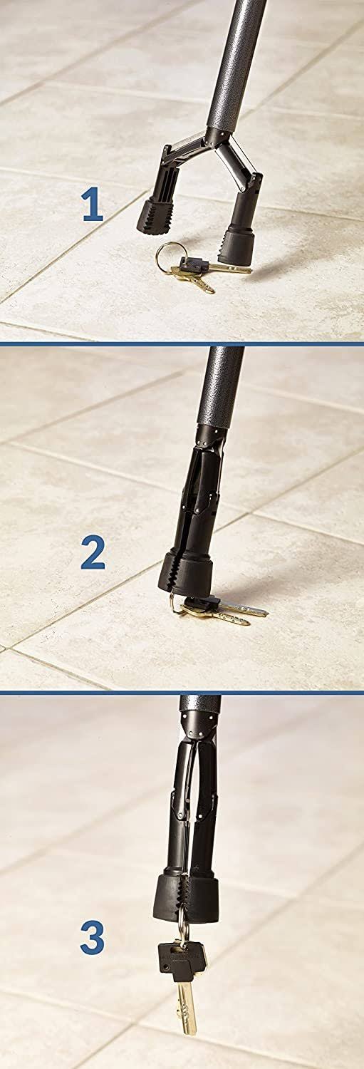 All-in-One Walking Aid with Built-in Reacher Grabber F93933