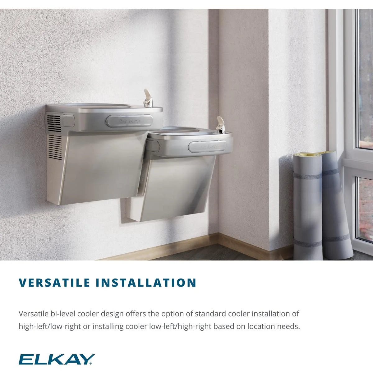 Non-Refrigerated Wall Mount Drinking Fountain D2436