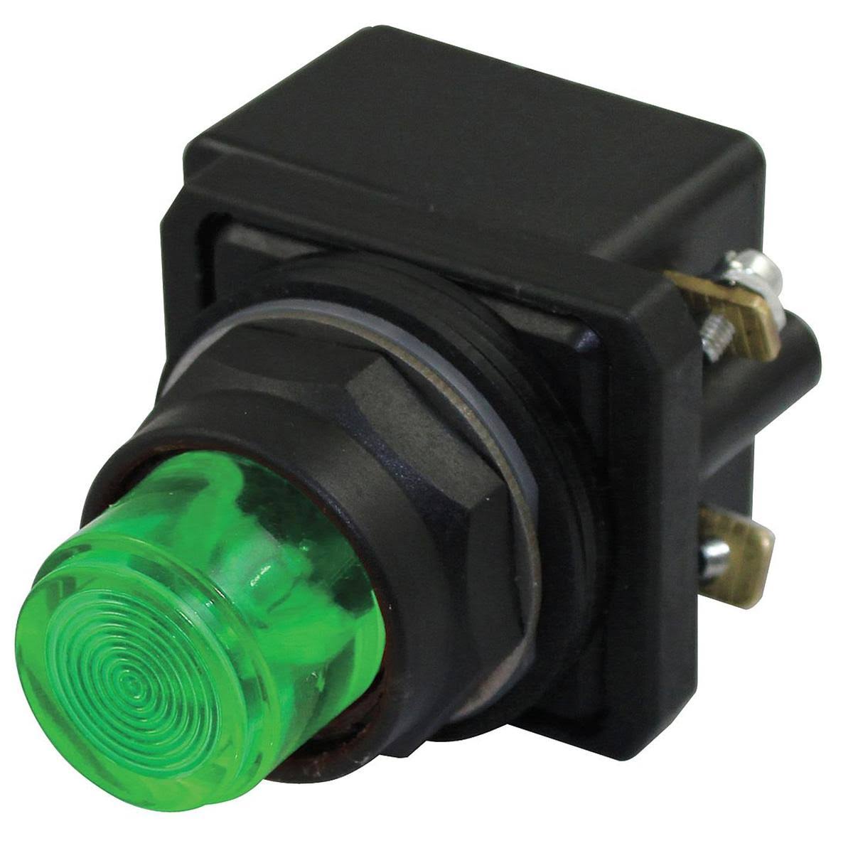 Pilot Light, LED, 120VAC, 30mm, Plastic U525