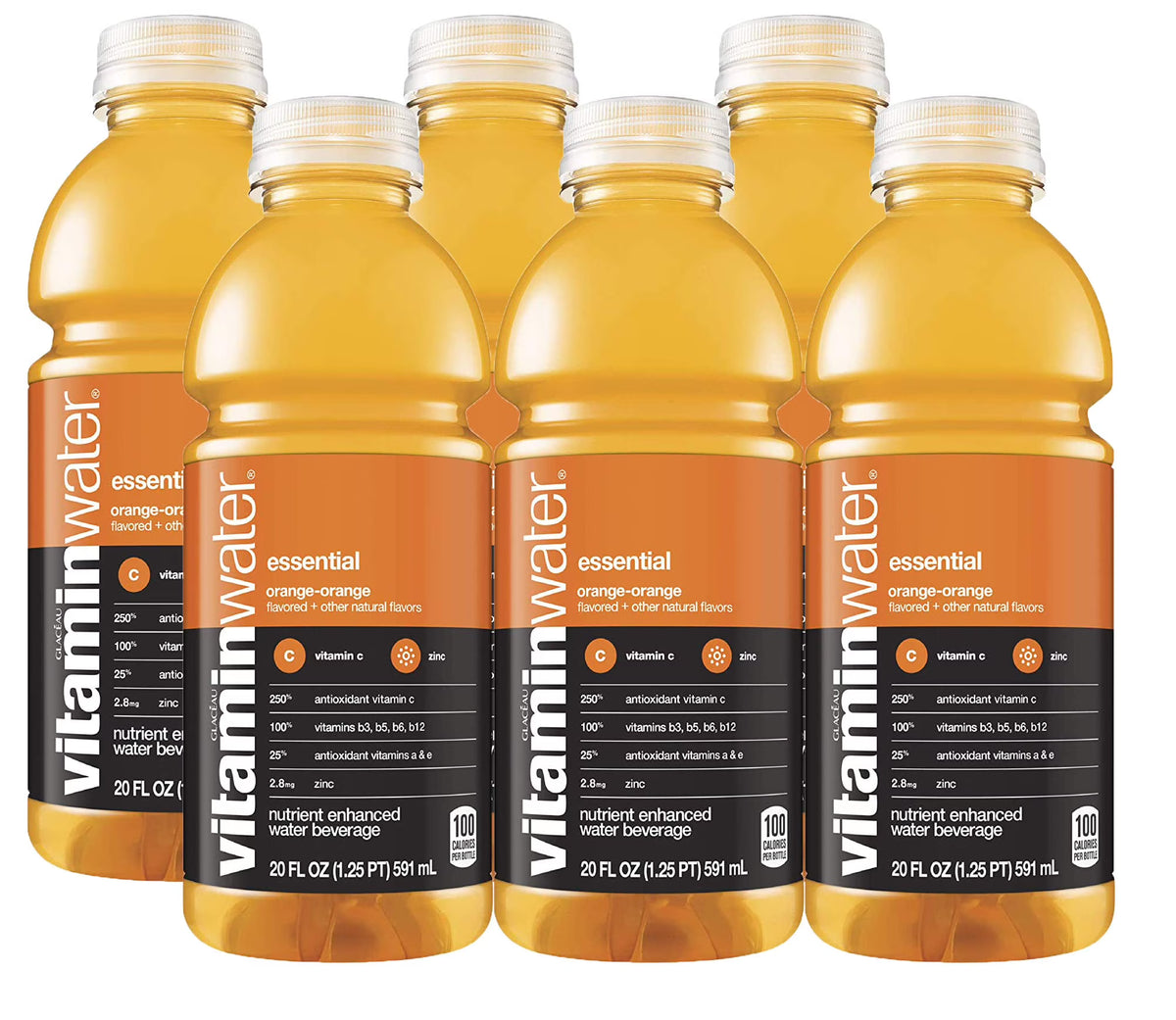 Orange Electrolyte Enhanced Bottled Water, 20-Ounce (Pack Of 6) K192277