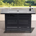 Stainless Steel Propane Fire Pit Table V9408