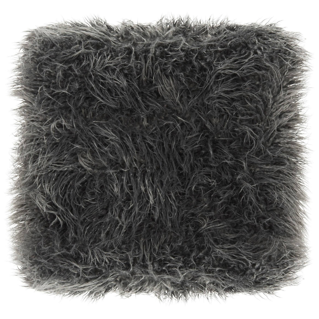 Grey Faux Sheepskin Bench P90099