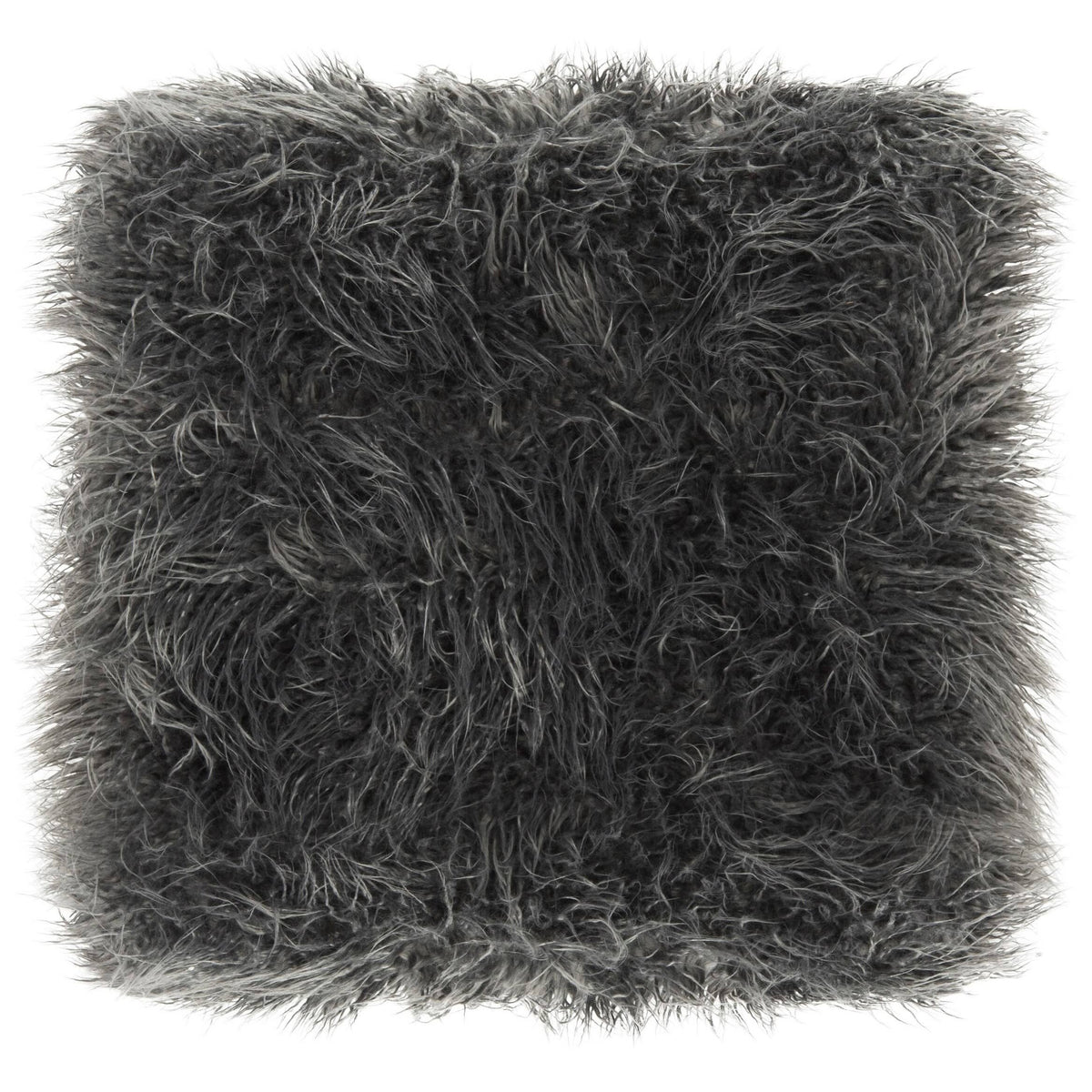 Grey Faux Sheepskin Bench P90099