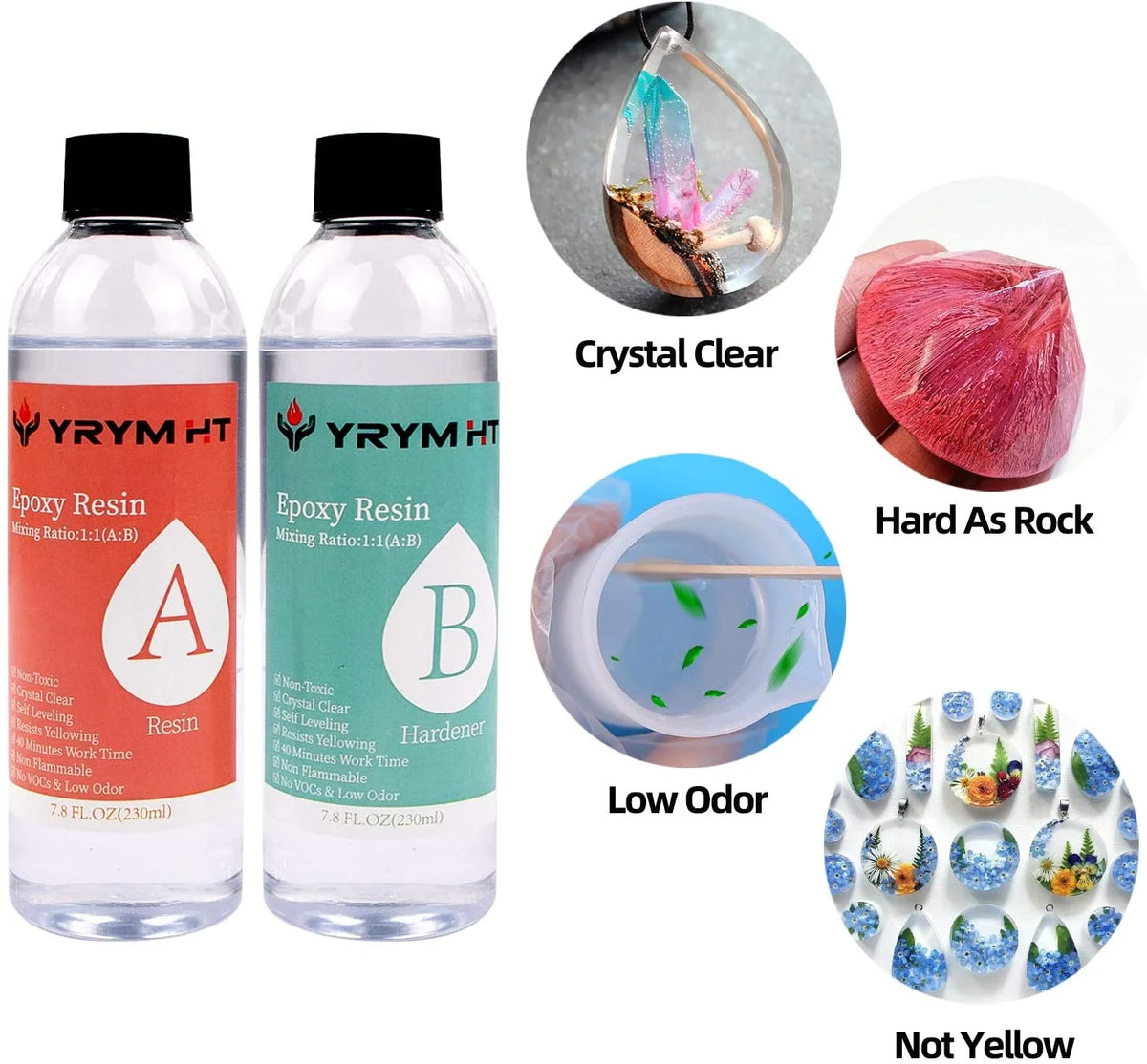15.5 FL.OZ. Crystal Clear Epoxy Resin Kit G854
