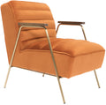 Orange Velvet Accent Chair S58430