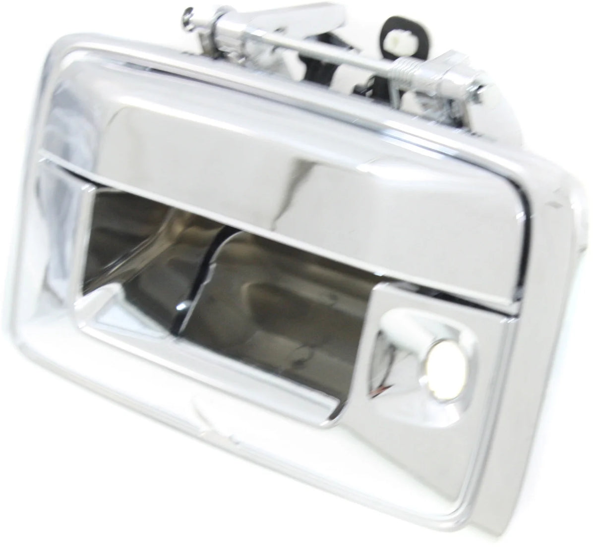 Chrome Tailgate Handle with Camera and Key Holes Q966