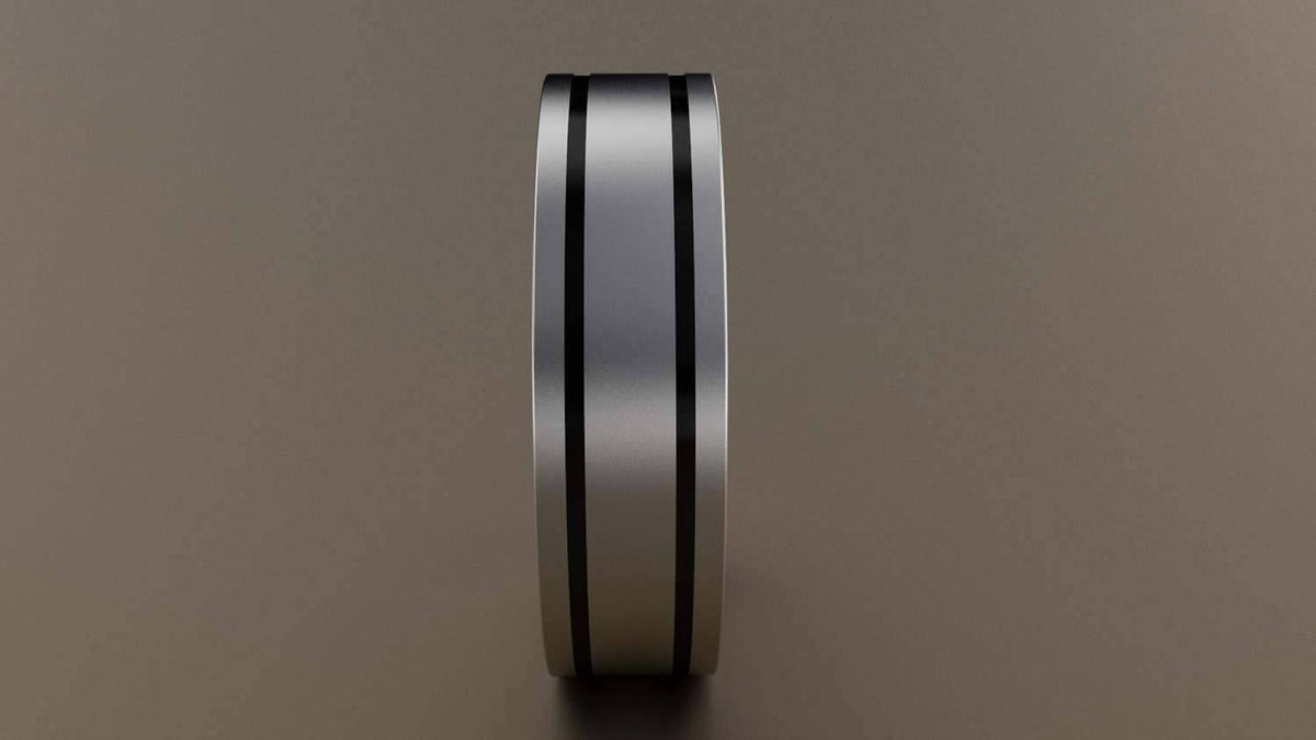 14kt White Gold Wedding Band T96259
