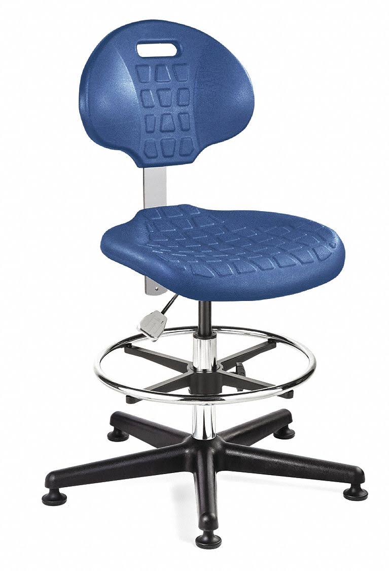 Blue Polyurethane Cleanroom Task Chair Y52444