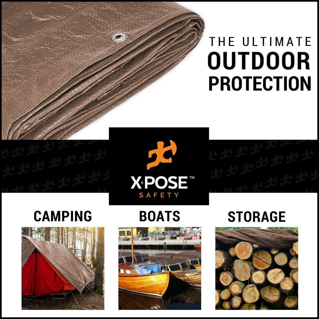 Brown Poly Tarps 30' x 50' D4277