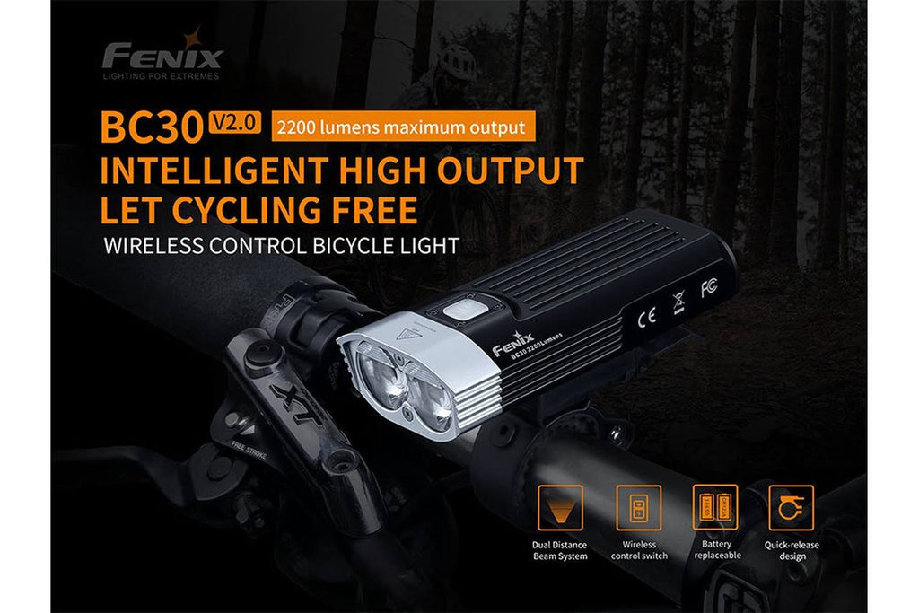 LED Bike Light with Wireless Remote Switch Q334