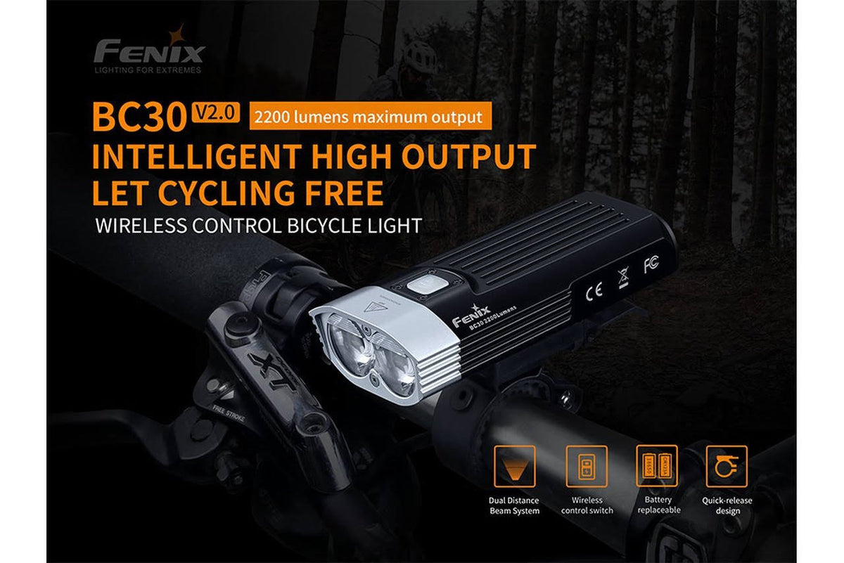 LED Bike Light with Wireless Remote Switch Q334