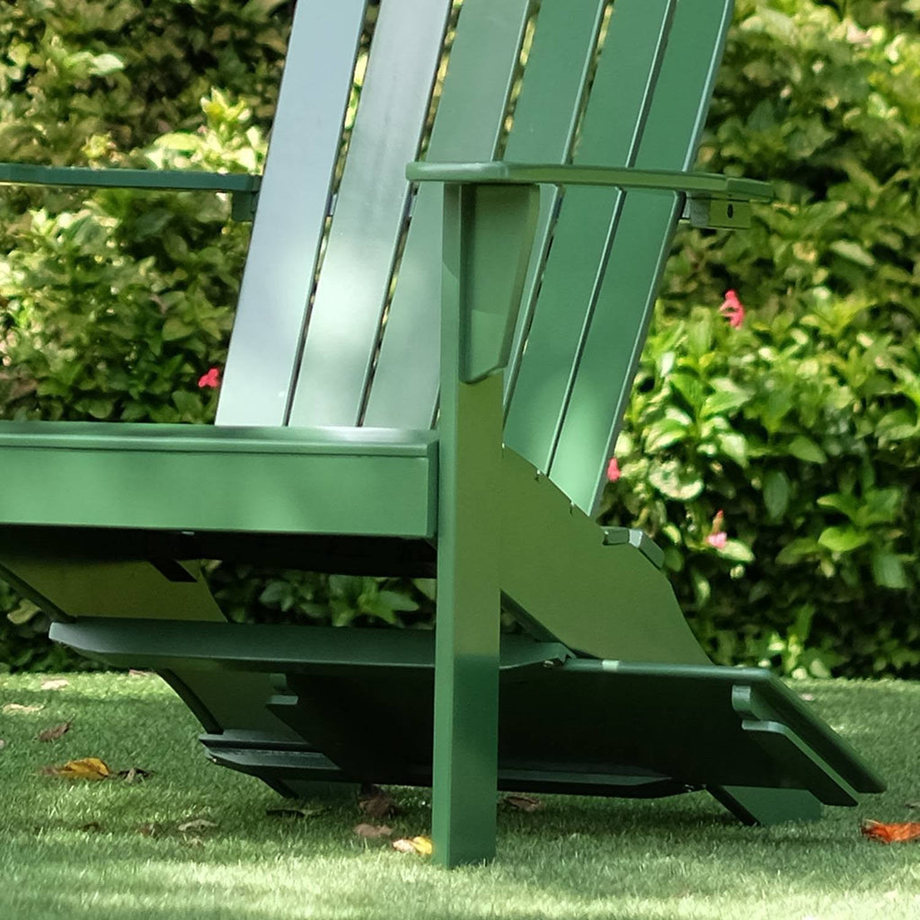 Dark Green Adirondack Chair with Tray Table H7809