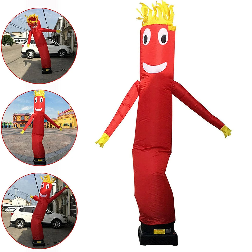 10ft Inflatable Tube Man Set Red Air Wavy Dancer Doll H972317