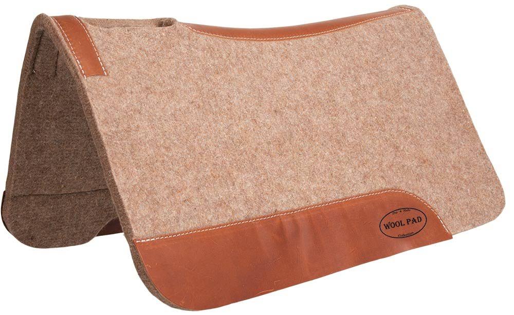 Tan Wool Contoured Pad 1in P134