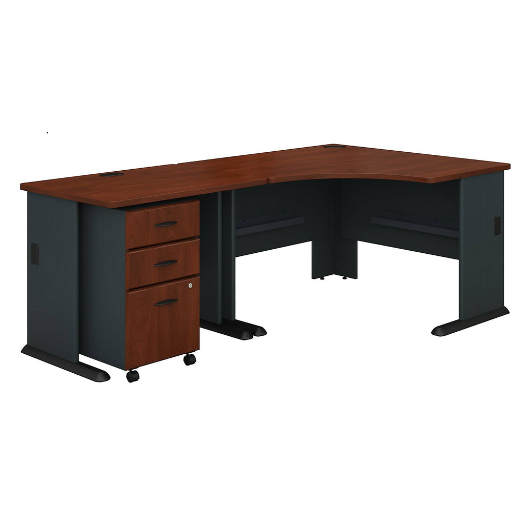 48W Corner Desk with Return and Mobile File Cabinet O23396