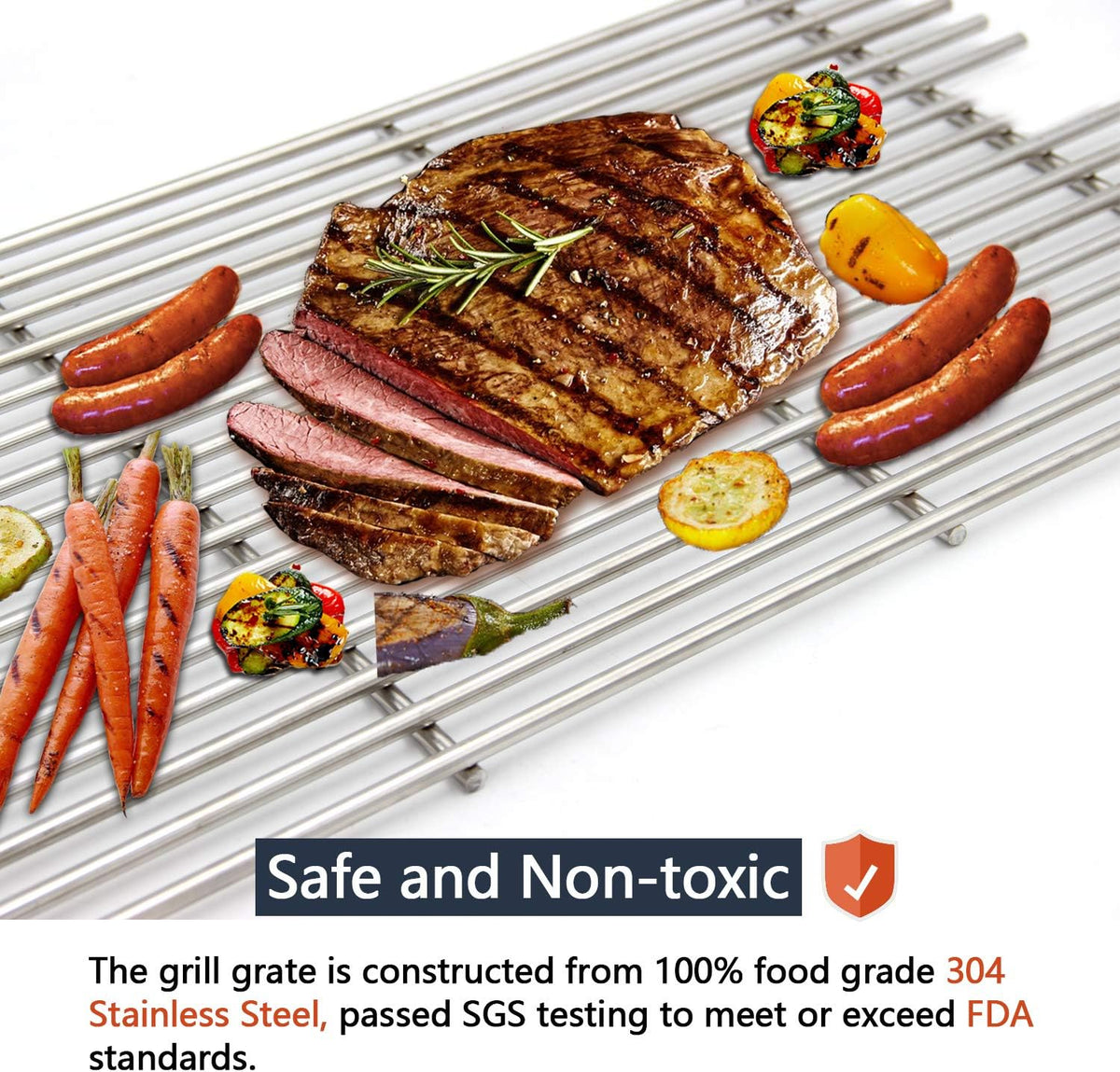 Stainless Steel Wire Cooking Grid Grate Pack of 2 V323058