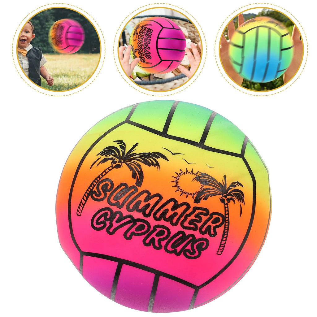 Inflatable Rainbow Volleyball Beach Ball K391