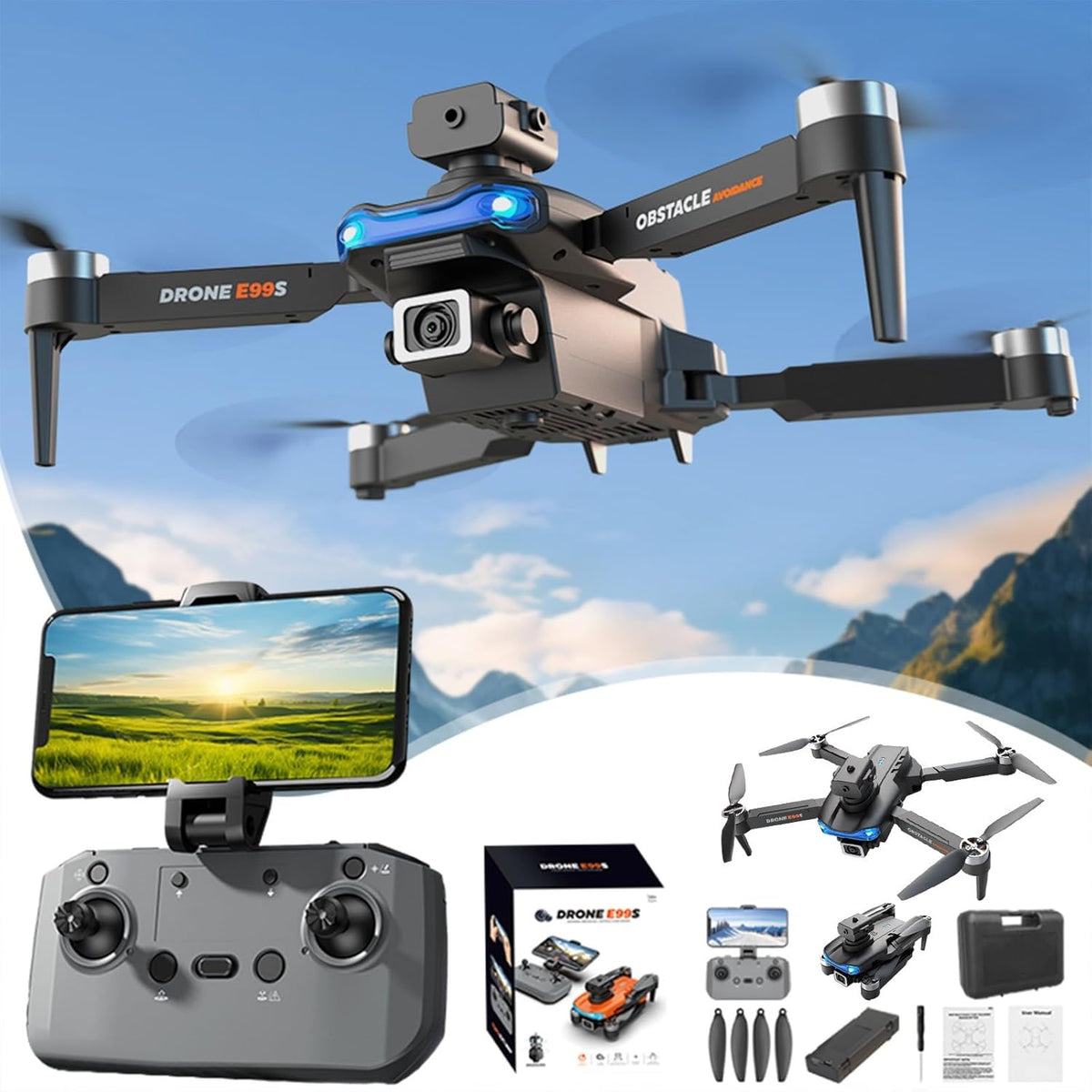 Drone With 1080P Camera Brushless Motor RC Quadcopter F377