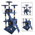 Navy Cat Tree Scratcher Play House Condo Furniture F288