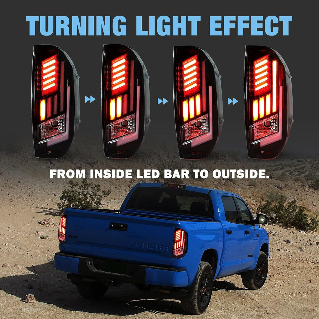 Black Housing Smoke Lens LED Taillight Assembly X663