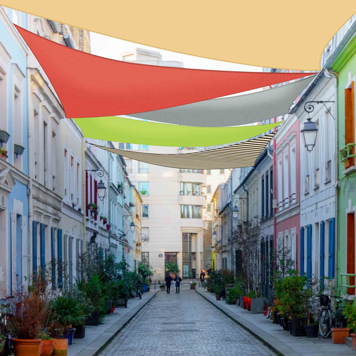 Red Triangle Sun Shade Sail Canopy U8268
