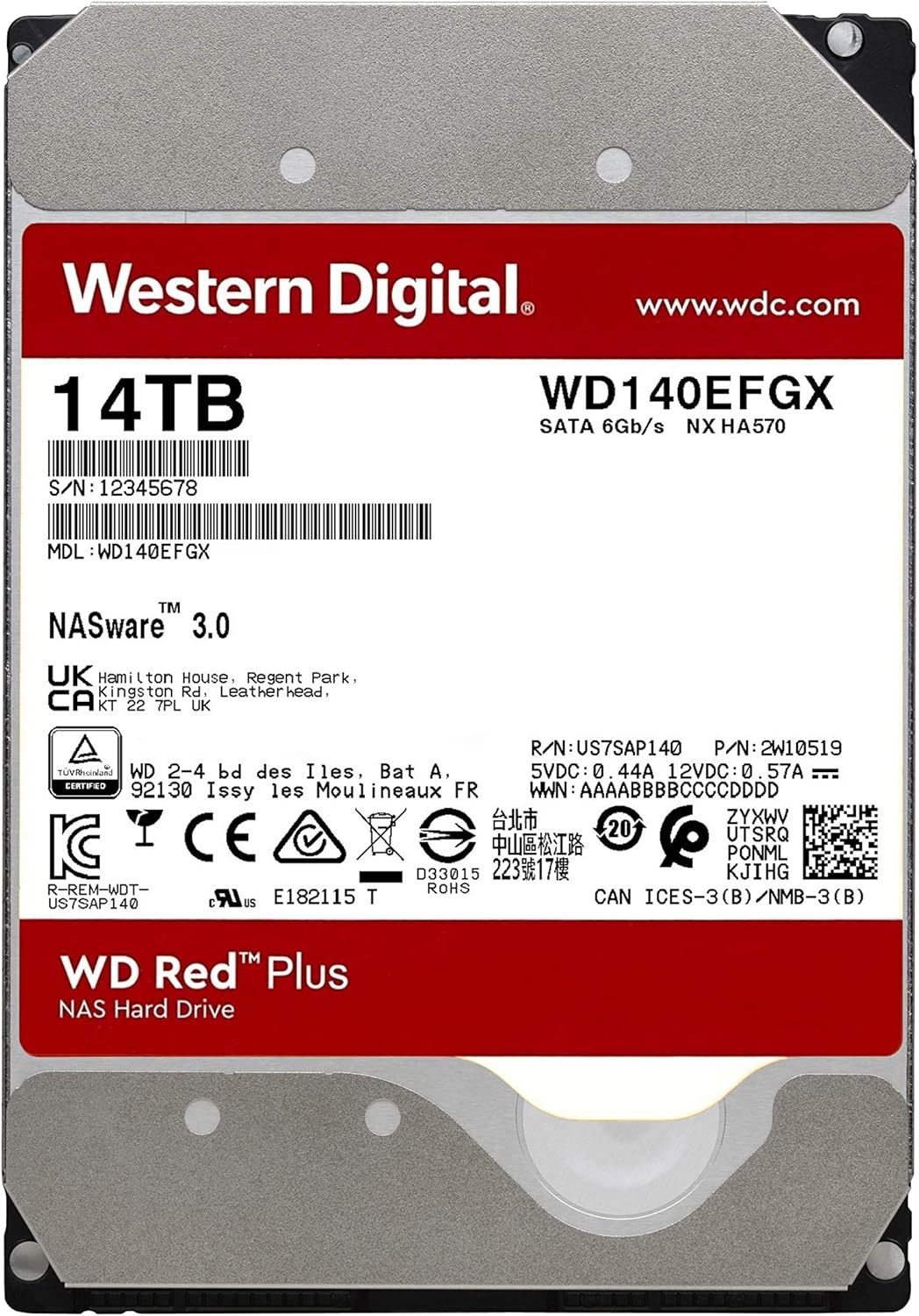 6TB NAS Internal Hard Drive HDD D981990