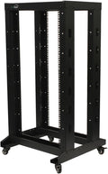 22U 4-Post Open Frame Server Rack with Casters F9657