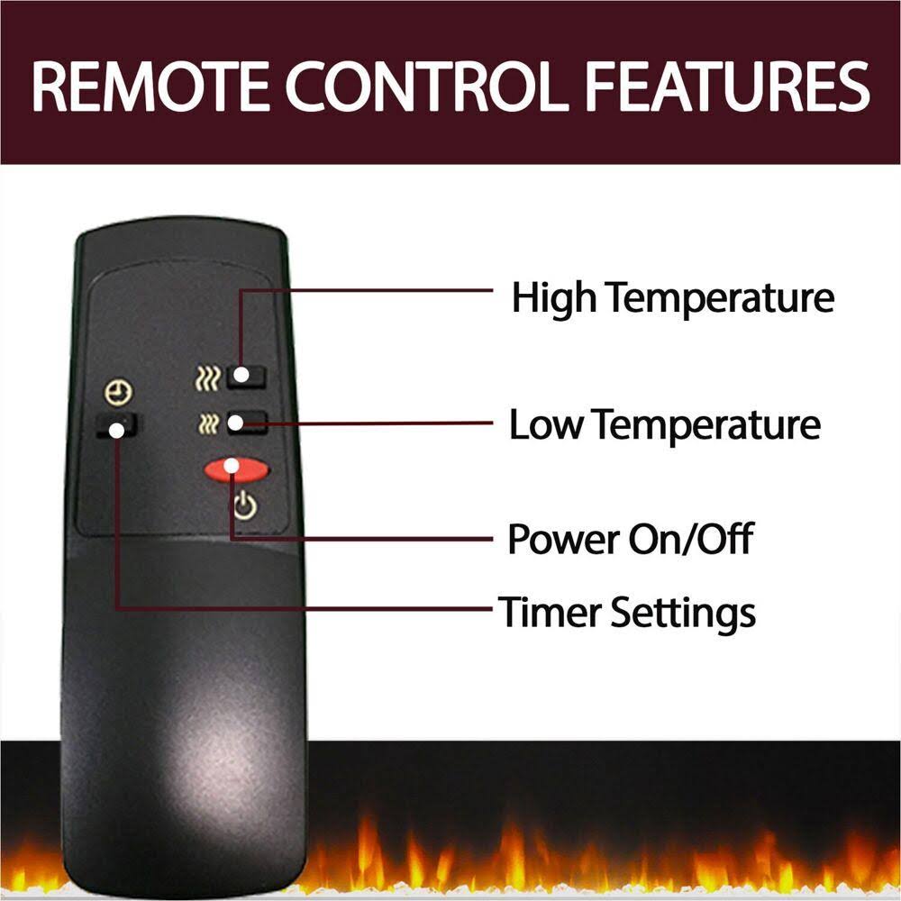 Cherry Electric Fireplace with Entertainment Stand S88098