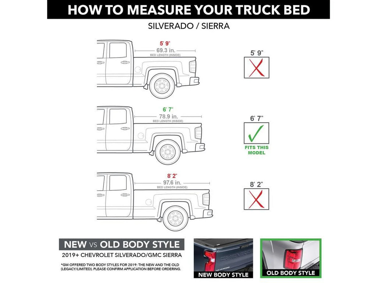 Soft Roll Up Truck Bed Tonneau Cover F520789