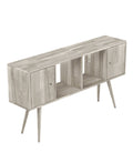 White Mid Century Modern Console Cabinet D962