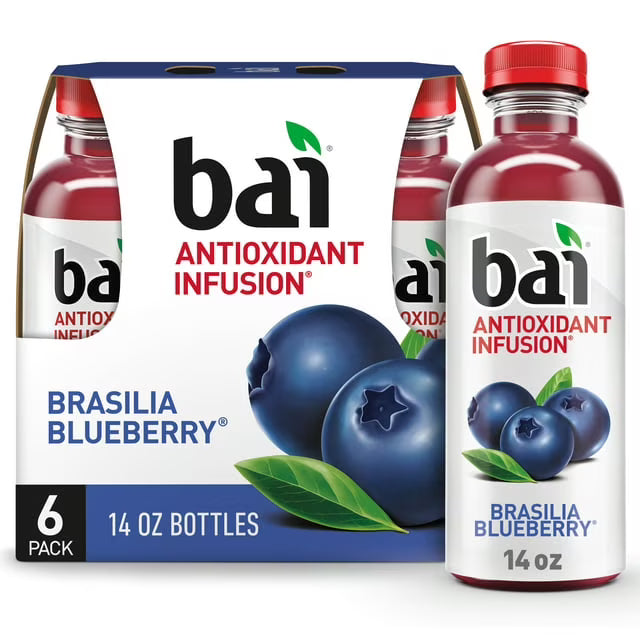 Blueberry Flavored Water, 14 fl oz, Pack of 6 X527