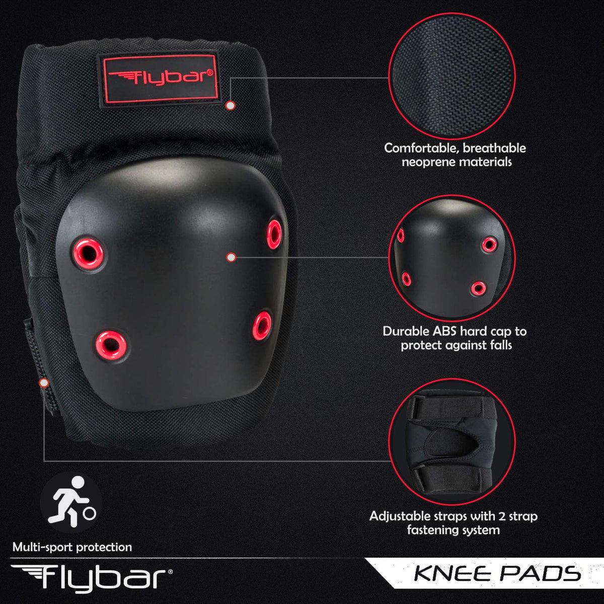 Kids Knee Pads and Elbow Pads Set with Wrist Guard W43912