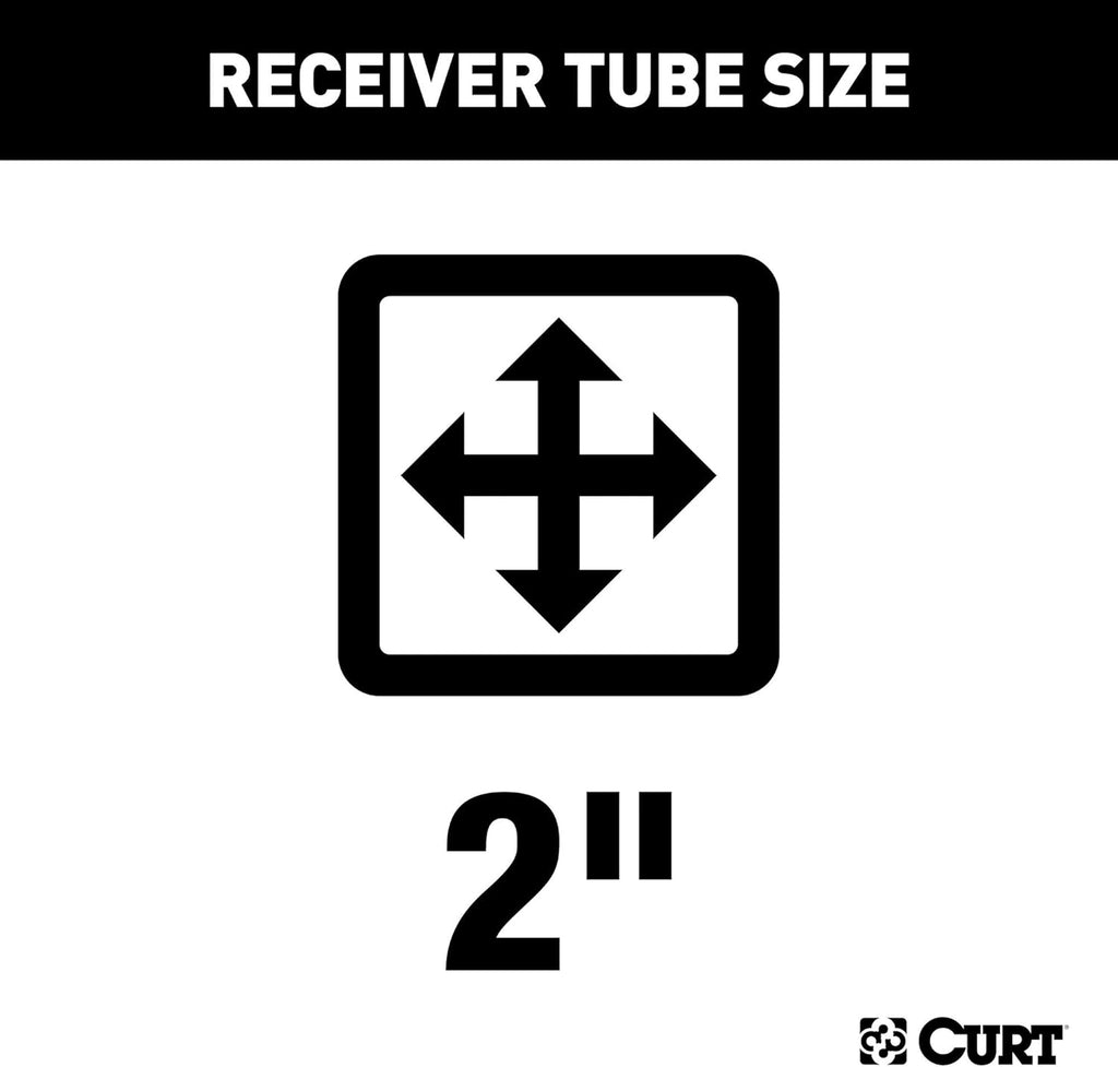 Class 3 Trailer Hitch, 2-Inch Receiver, Round Tube Frame P247340