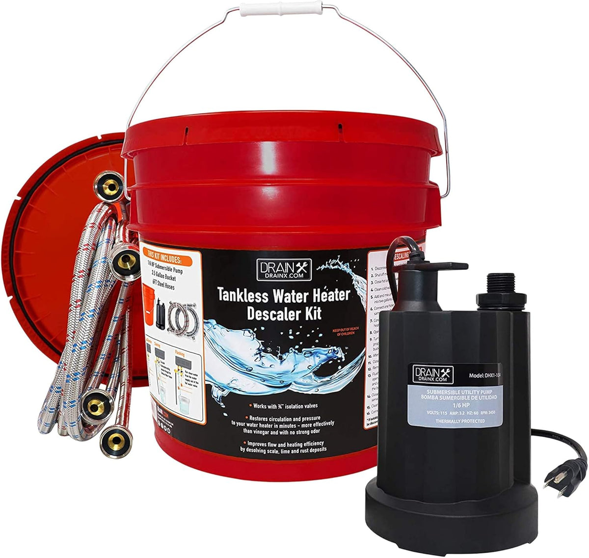Tankless Water Heater Descaling Flush Kit K5201