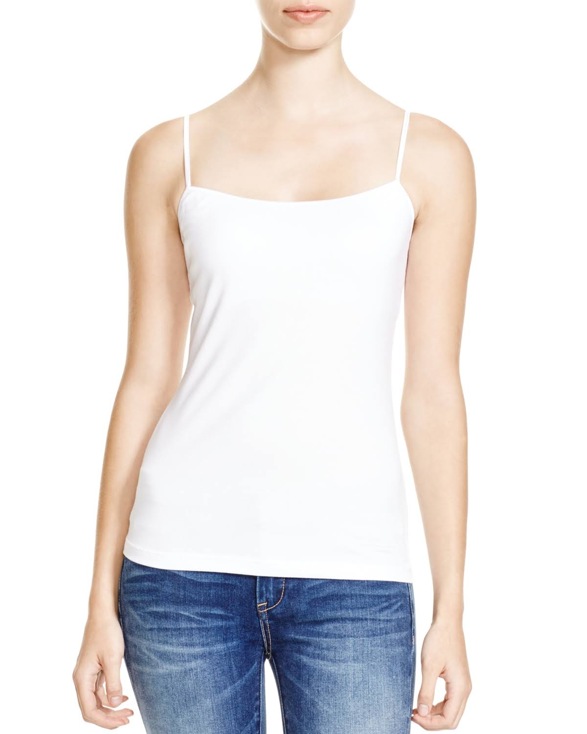 White Long Camisole C6740