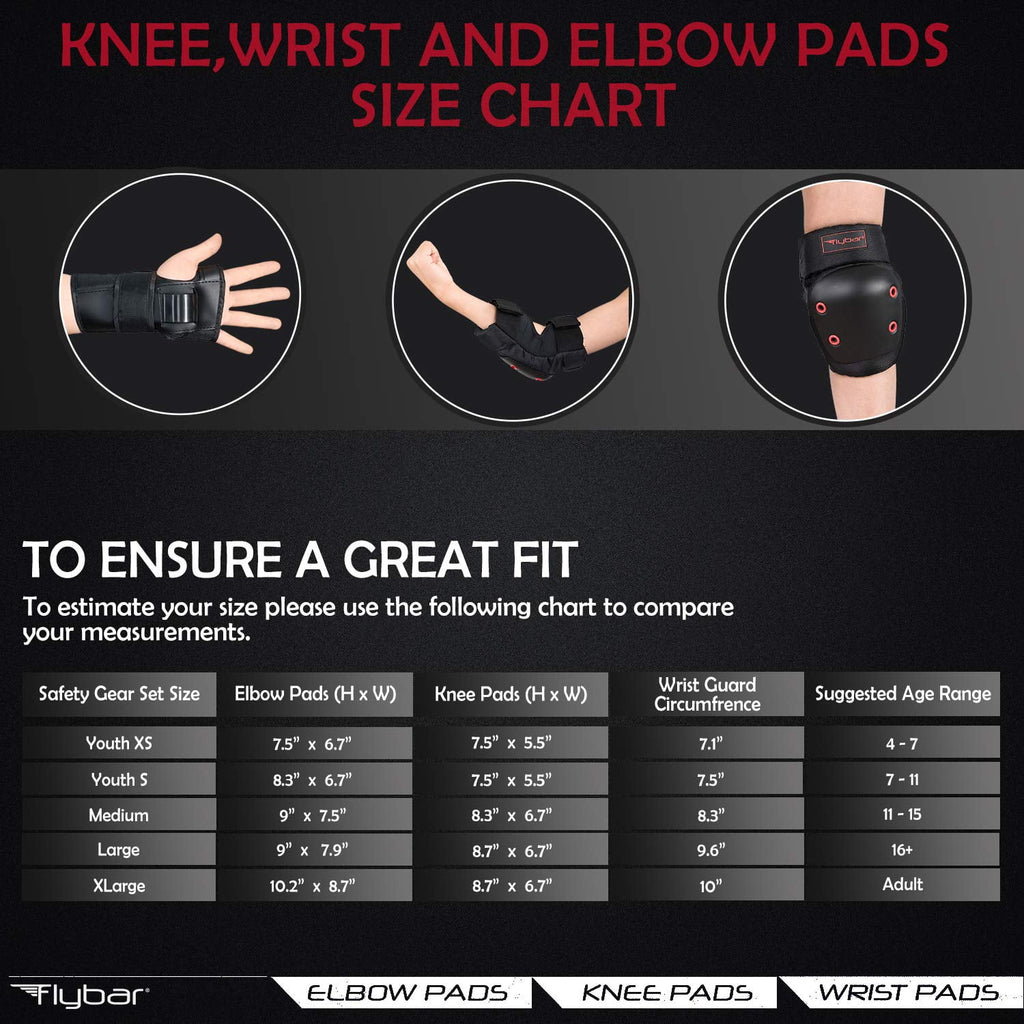 Kids Knee Pads and Elbow Pads Set with Wrist Guard W43912