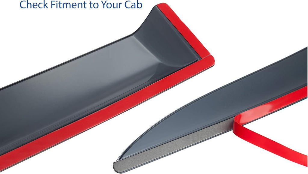 Shatterproof Tape-on Window Deflectors 4 pcs N428530