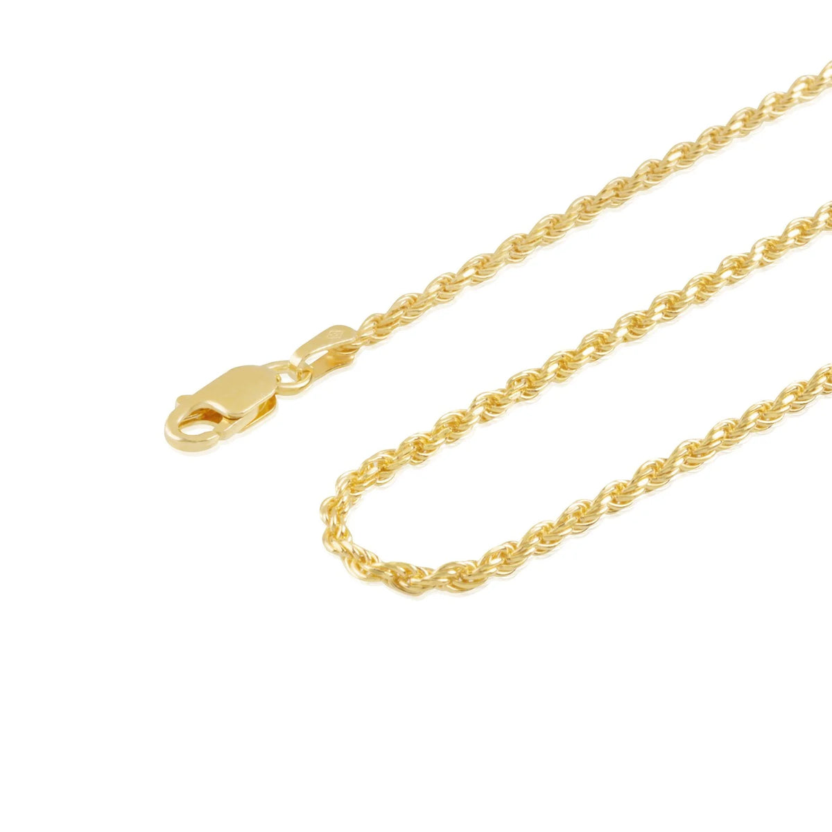 18 Inches Gold Plated Rope Chain Necklace B663757