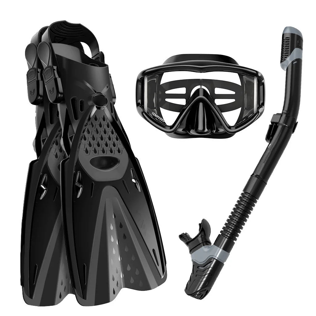 Snorkel Set with Diving Mask, Trek Fin, Dry Top Snorkel X800