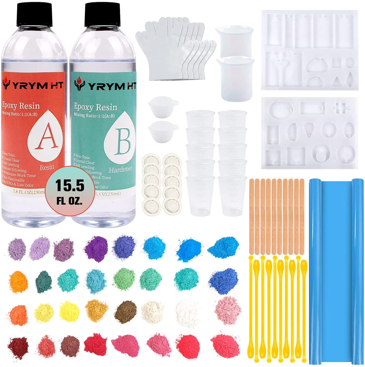 15.5 FL.OZ. Crystal Clear Epoxy Resin Kit G854