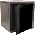 12U Wall Mount Network Server Cabinet Rack Enclosure Glass Door Lock J607341