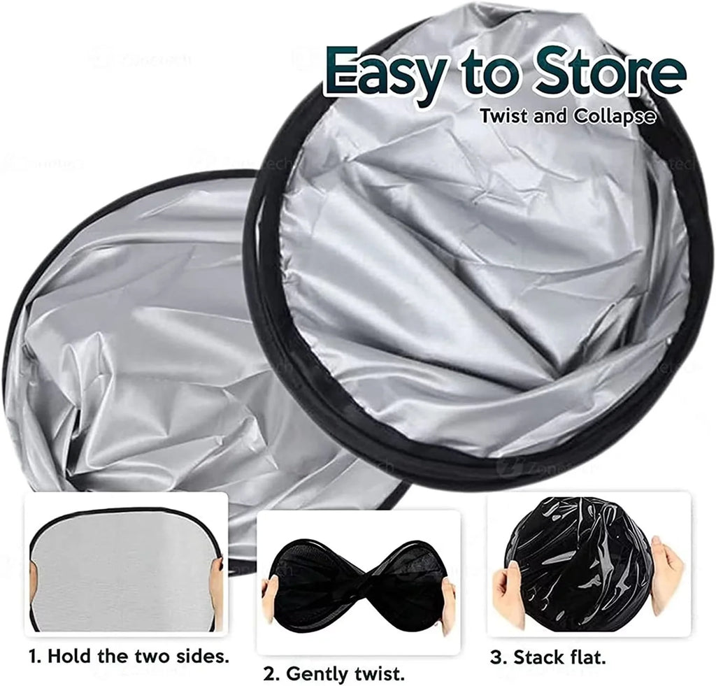 Sun Shade for Car Windshield 2 Pack Foldable Sun Reflector Z108