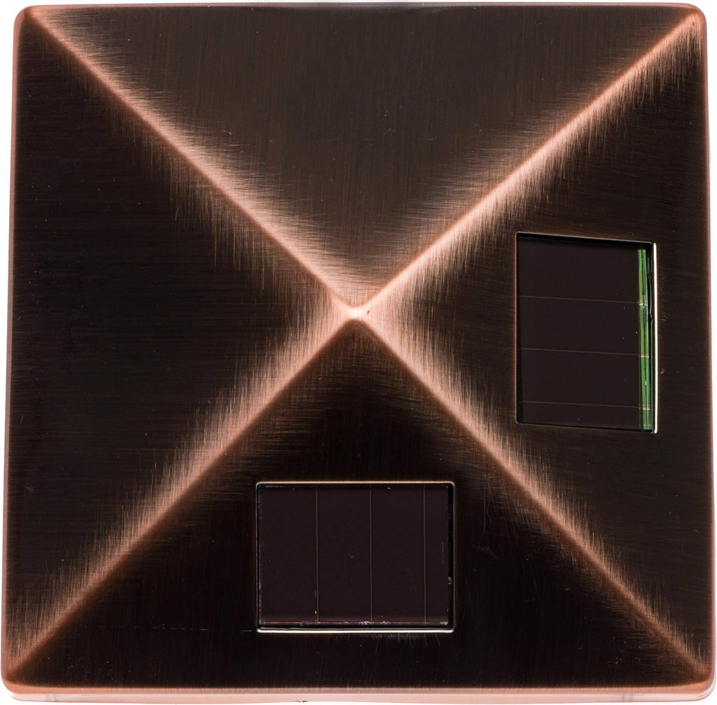 8 Pack Solar Post Cap Light for 4x4 Wood or PVC, Vinyl Posts (Bronze) Z6086