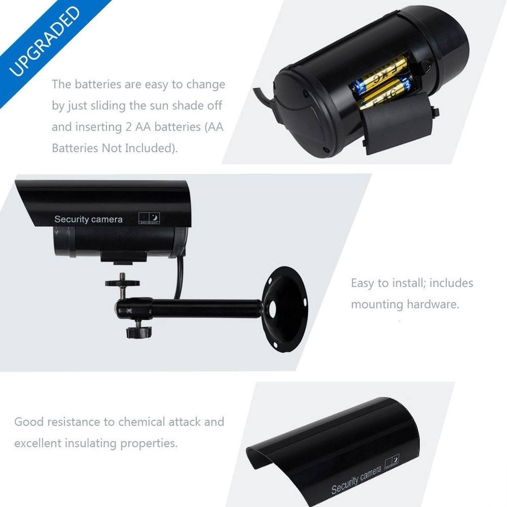 Dome Camera with LED Light and Warning Sticker B13514
