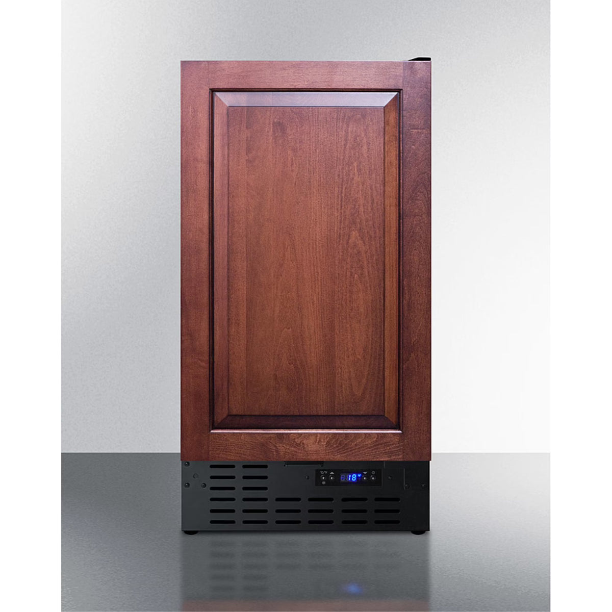 18" Wide ADA Compliant Built-In Undercounter Manual Defrost Crescent Icemaker with Panel-Ready Door B94648