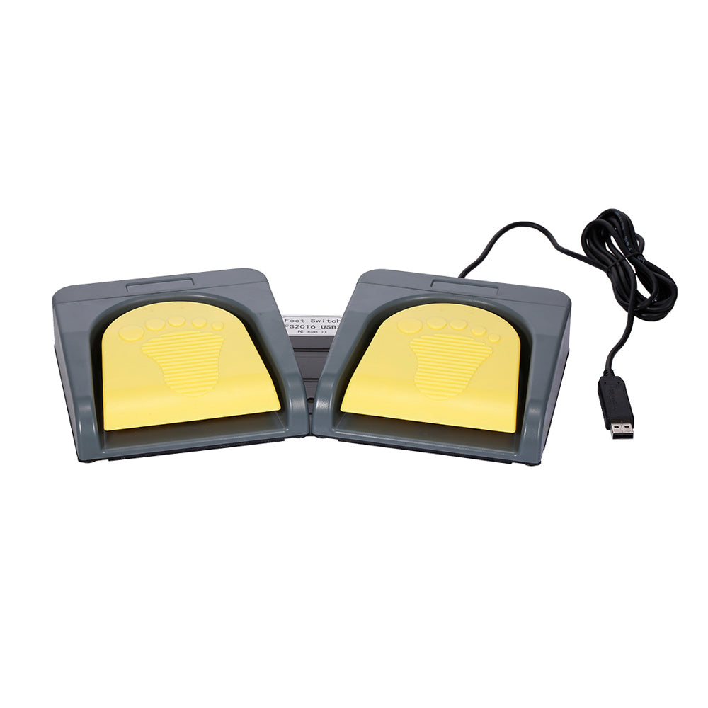 Grey USB Keyboard with Yellow String Pedal M63546