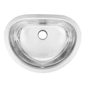 Circular Undermount Bathroom Sink with Overflow C4132