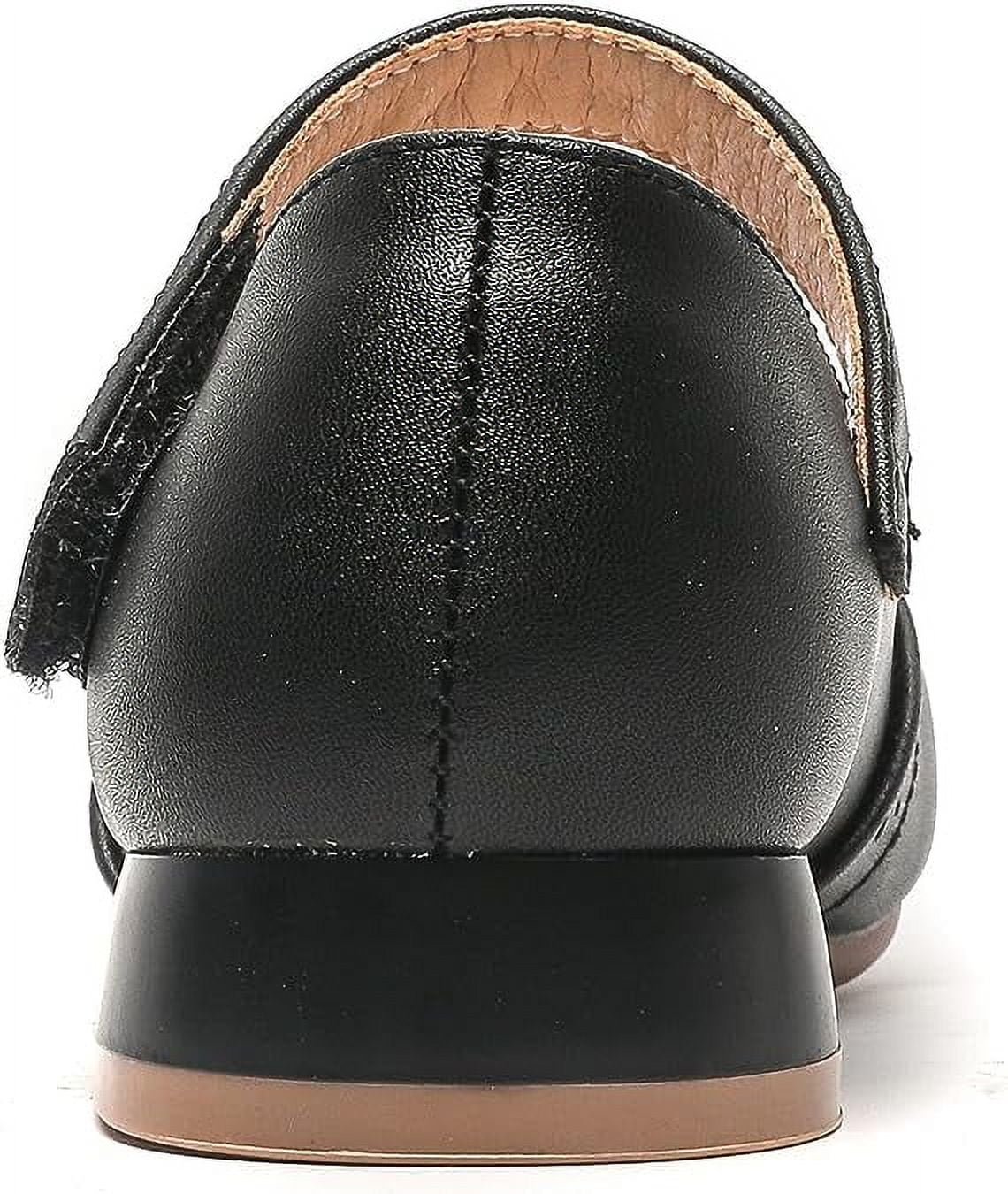 Black Mary Jane Ballet Flats Shoes H6866