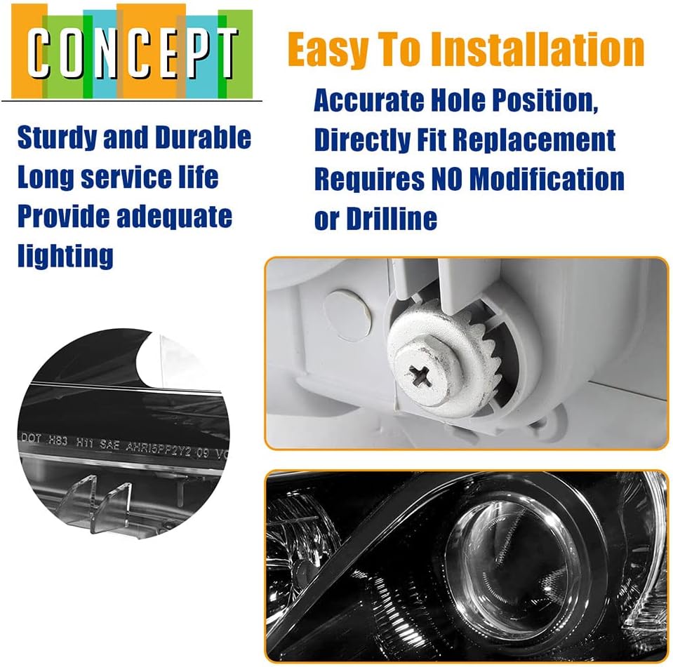 Black Projector Headlights V811682